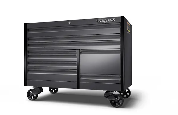 60" 9-Drawer Double-Bank EPIQ™ Series Roll Cab with PowerDrawer (Storm Gray, Black Trim and Blackout Details)